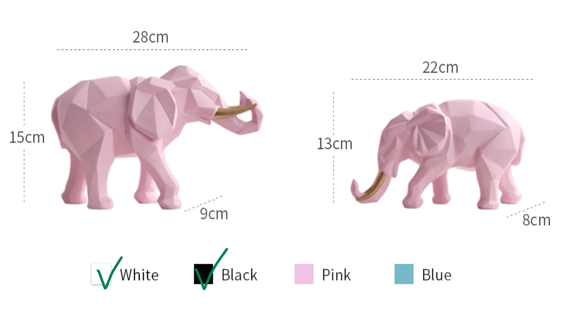 Elephant Couple (set of 2)