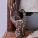 Candle Holder Mudra Hand