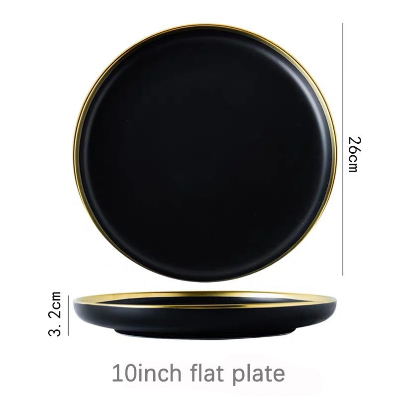 Black Tableware Set