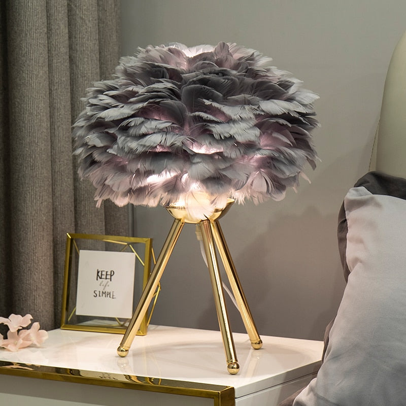 Goose Feather Lamp