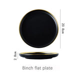 Black Tableware Set