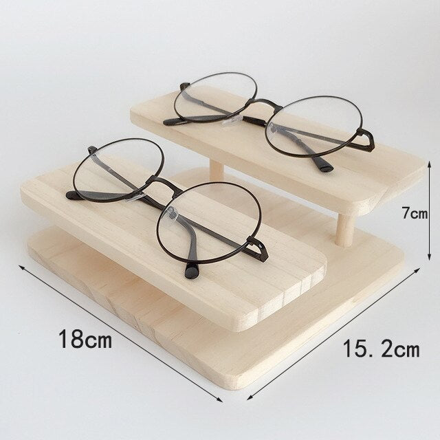 Wooden Sunglasses Holder Stand