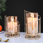 Golden Candle Holder