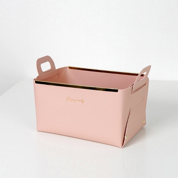 PU Leather Storage Box