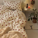 Red Hearts Duvet Cover Set