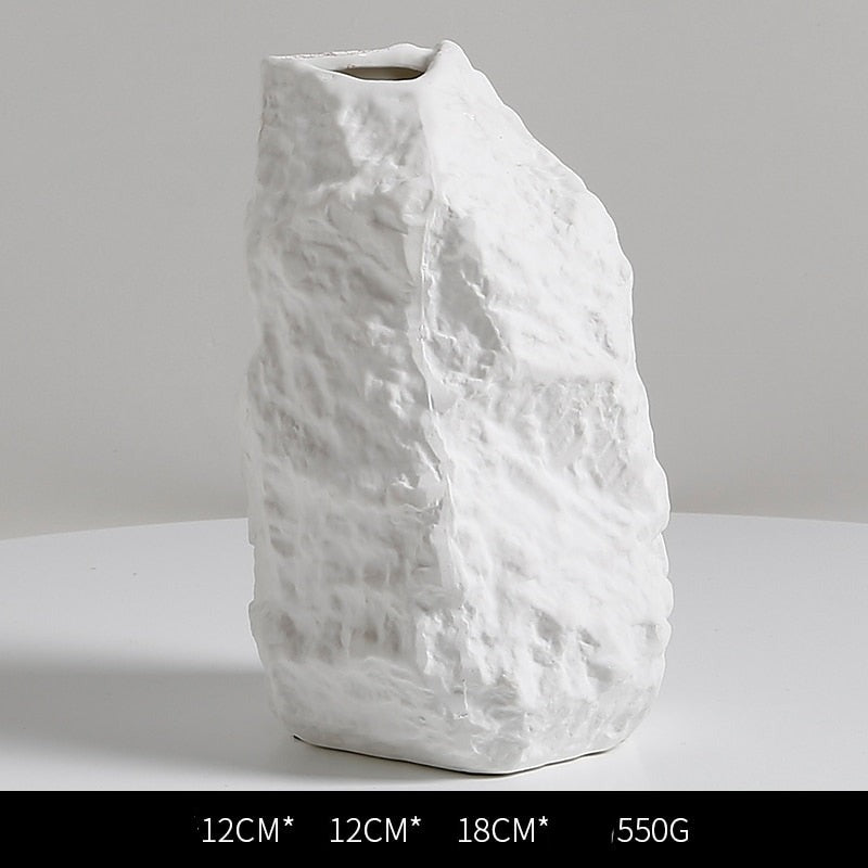 Irregular Stone Rockery Ceramic Vase