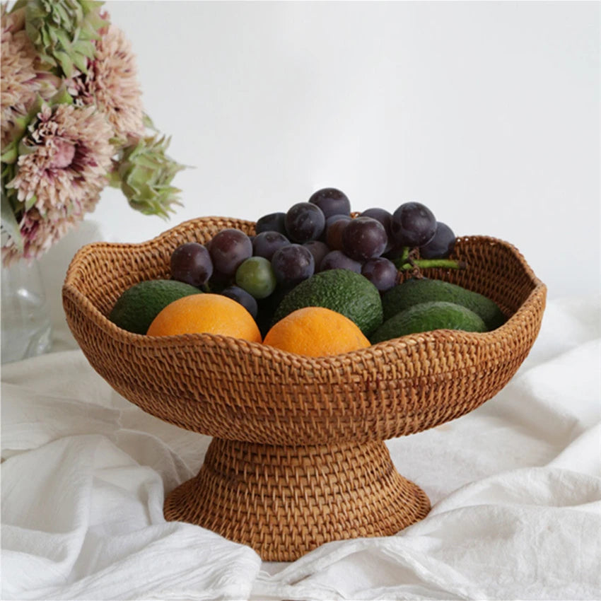 Handwoven Rattan Basket Set