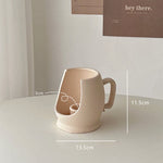 Ceramic Candlestick Holder with Handle