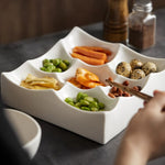 Divided ceramic plate