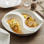 Divided Dinner Ceramic Plate