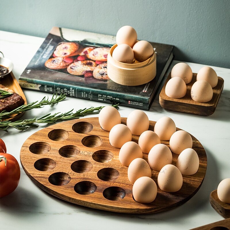 Wooden Egg Storage Tray