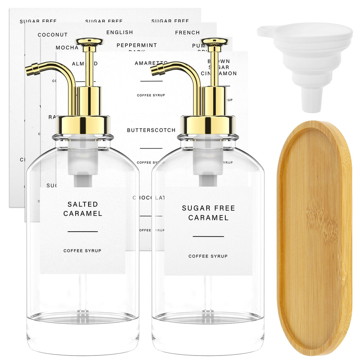 Coffee Syrup Dispenser Set