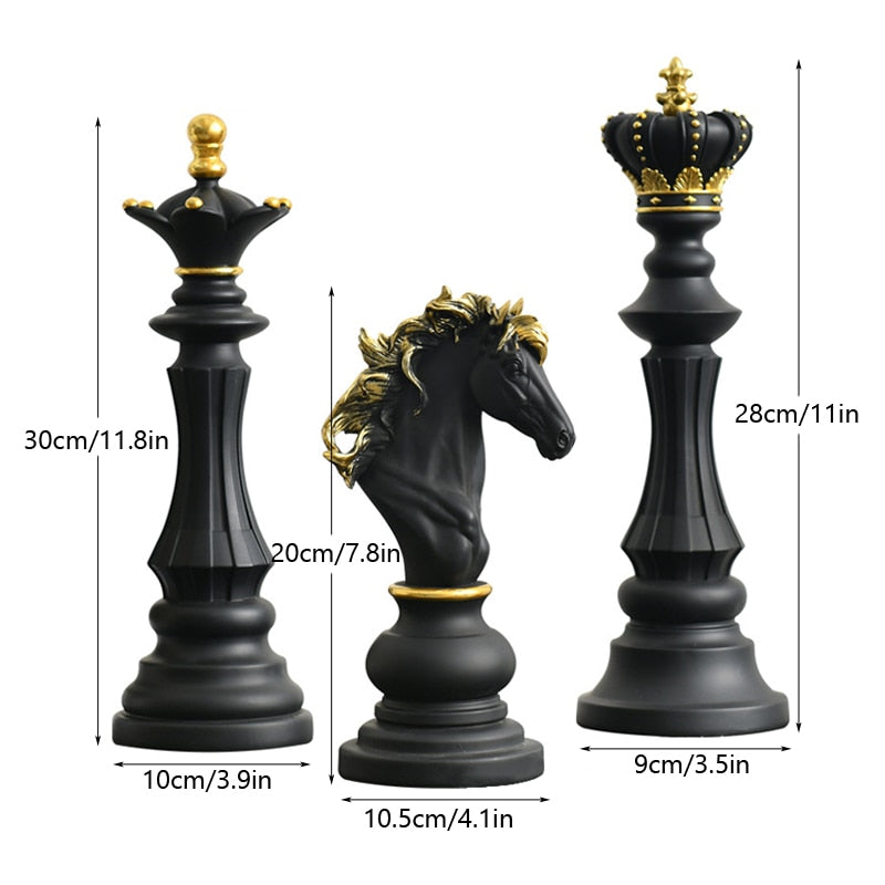 Retro International Chess Figurine