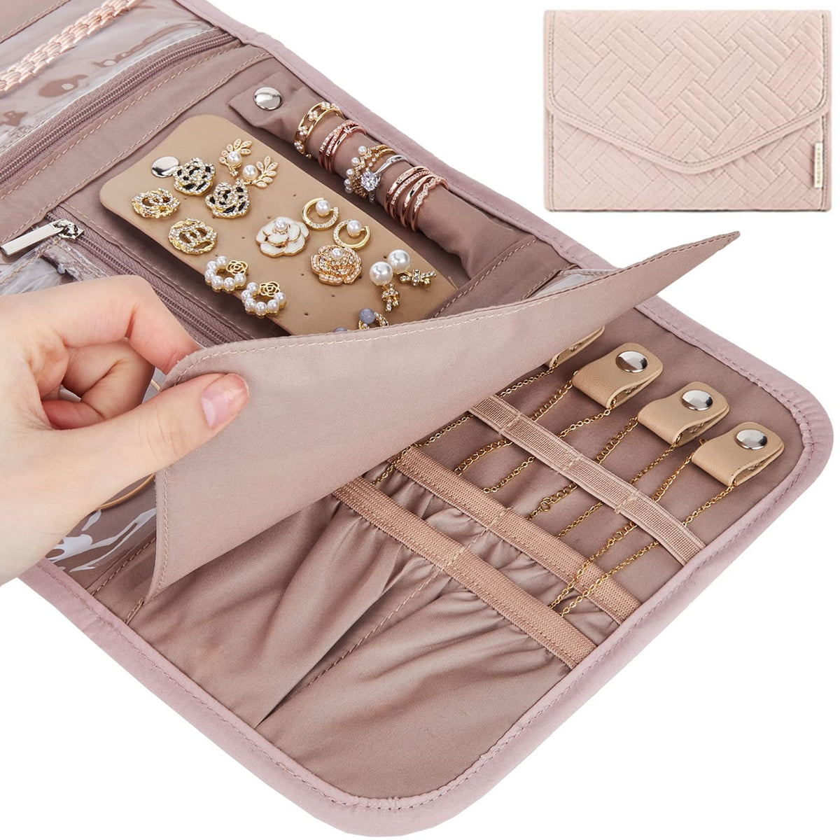 Roll Foldable Jewelry Case