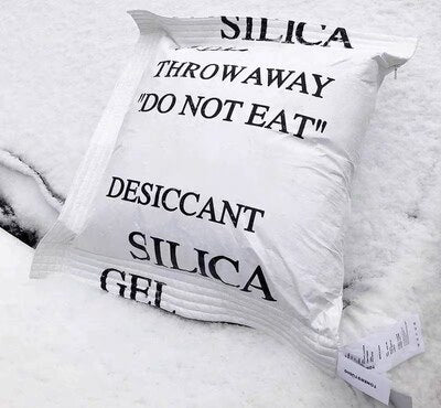 SILICA GEL Throw Pillow