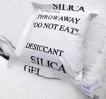 SILICA GEL Throw Pillow