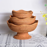 Handwoven Rattan Basket Set