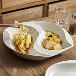 Divided Dinner Ceramic Plate