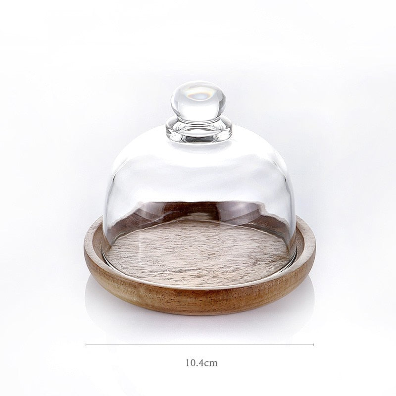 Glass Storage Containers with Wooden Lid