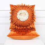 Orange Velvet Cushion Covers