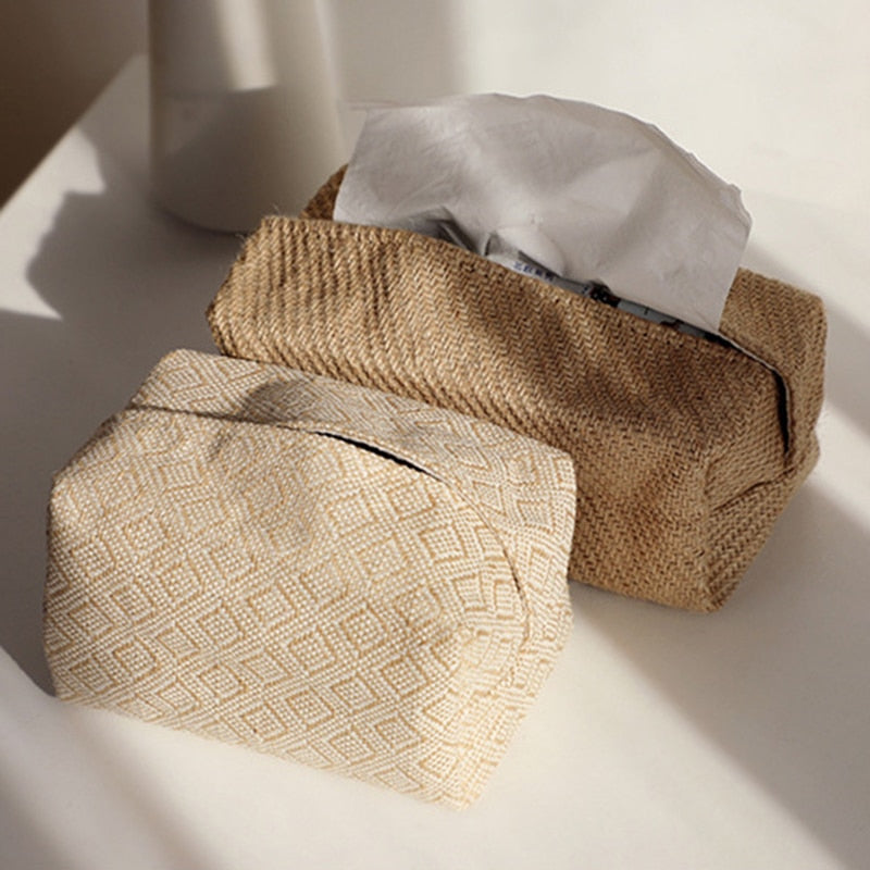 Japanese-Style Linen Tissue Box