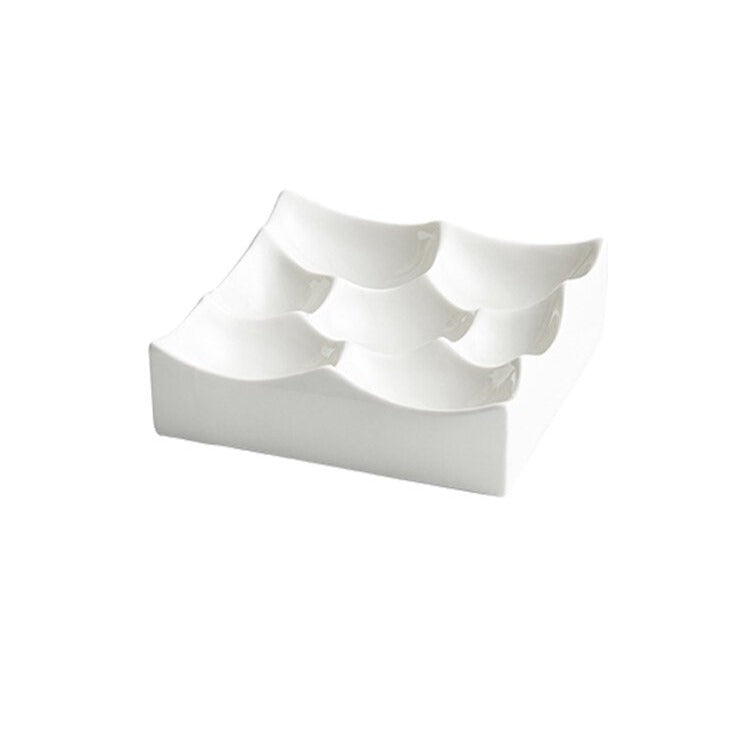 Divided ceramic plate