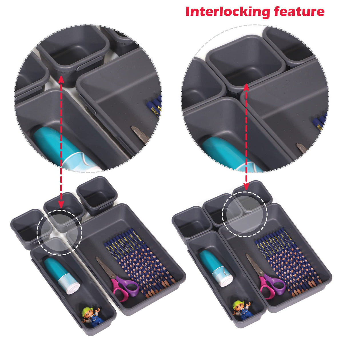 Interlocking Drawer Organizers
