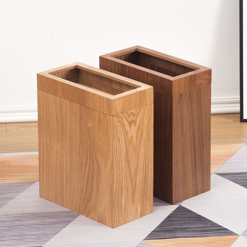 Wooden Trash Can