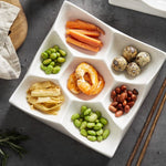 Divided ceramic plate