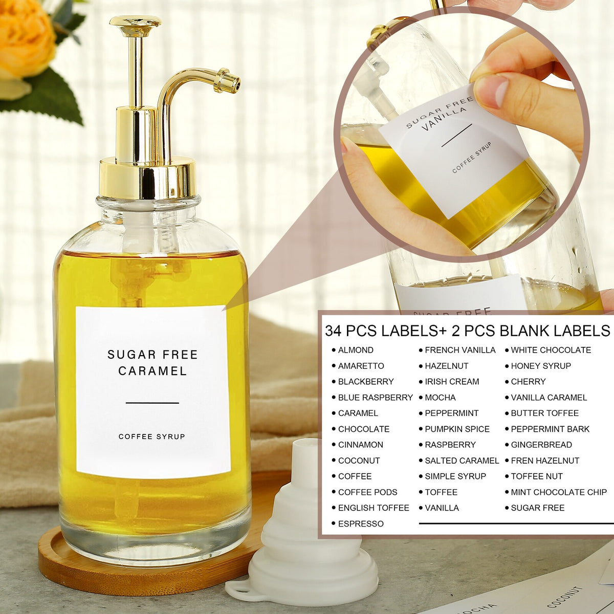 Coffee Syrup Dispenser Set