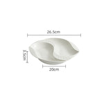 Divided Dinner Ceramic Plate