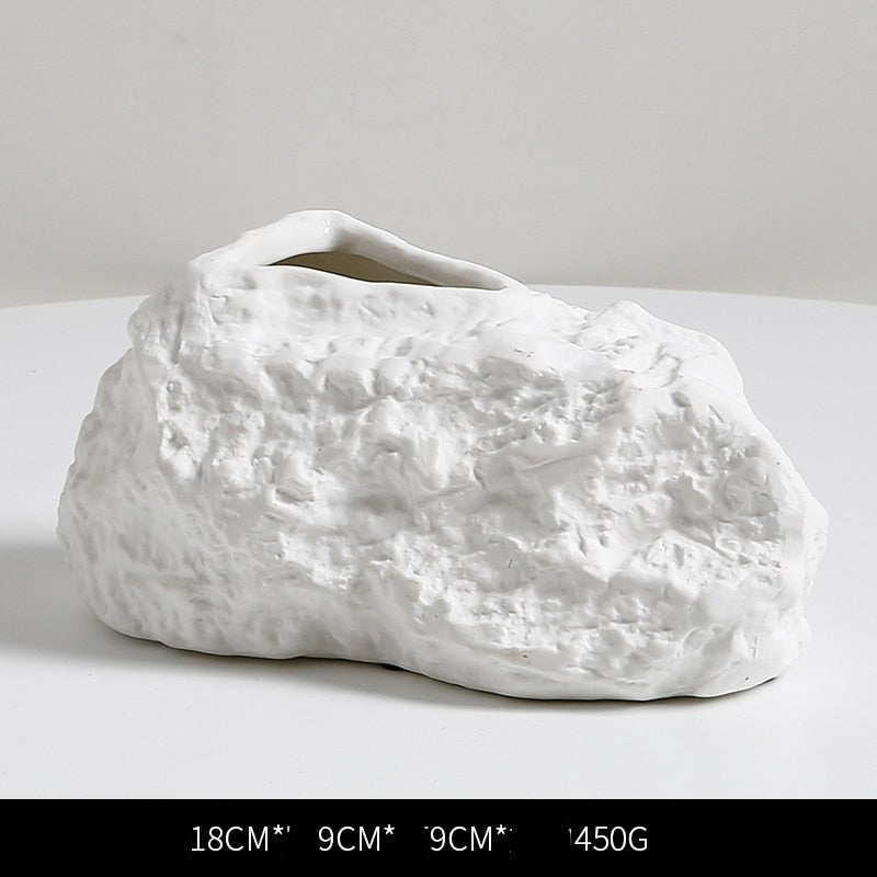 Irregular Stone Rockery Ceramic Vase