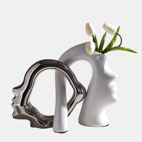 Ceramic Face Vase