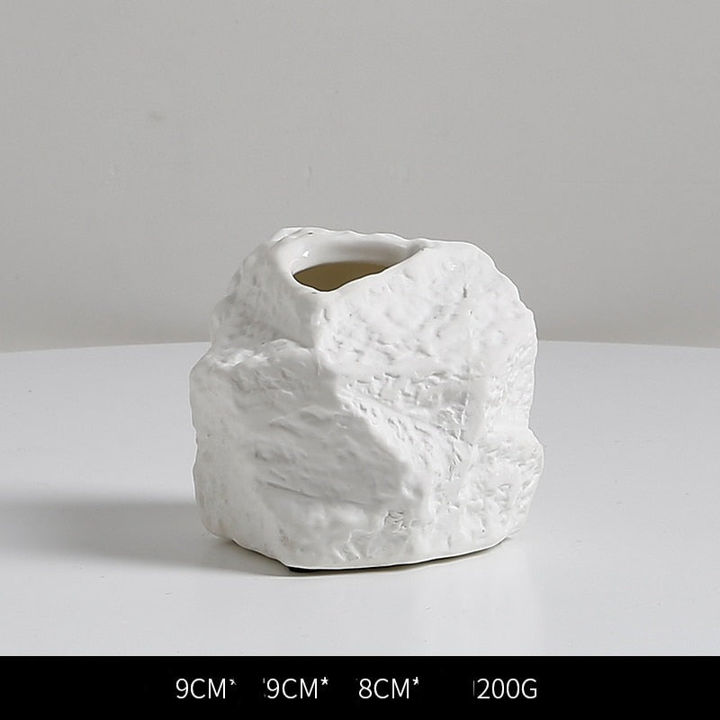 Irregular Stone Rockery Ceramic Vase