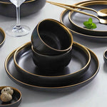 Black Tableware Set