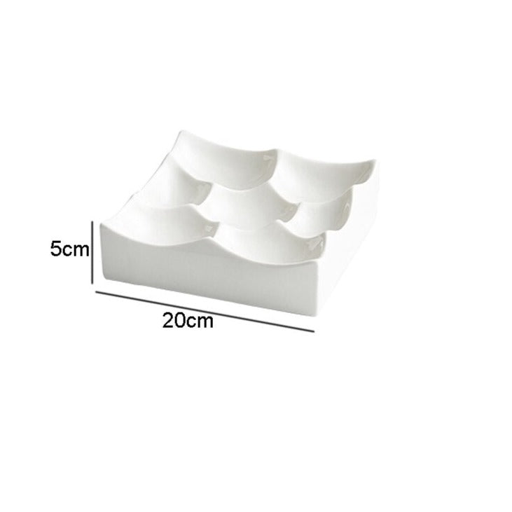 Divided ceramic plate