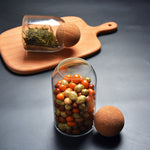 Cork Stopper Borosilicate Glass Jar