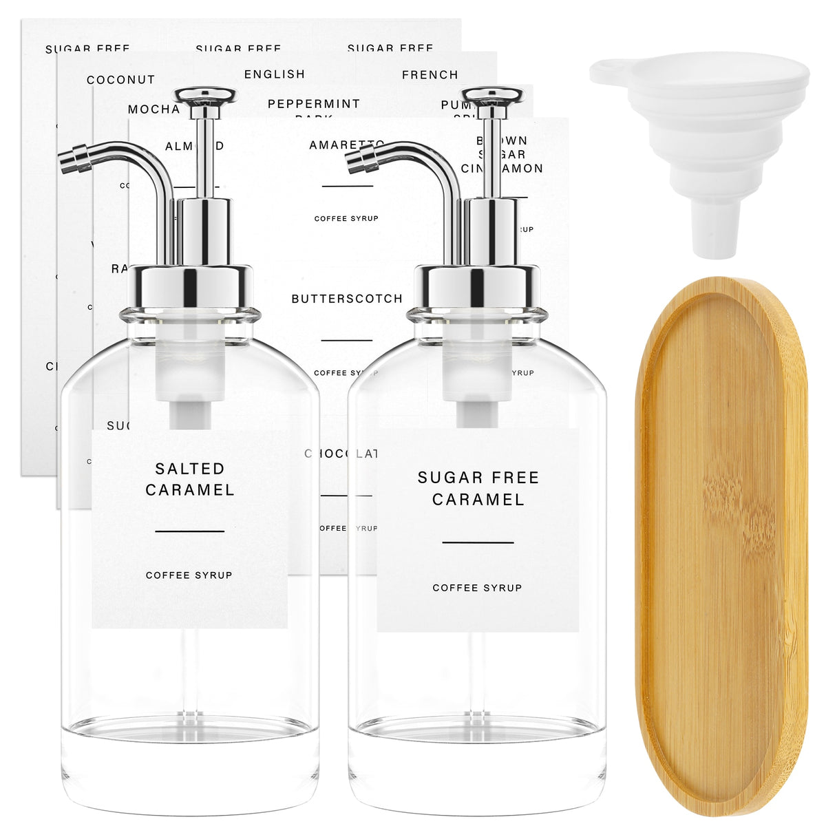 Coffee Syrup Dispenser Set