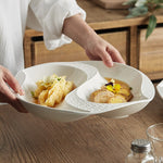 Divided Dinner Ceramic Plate
