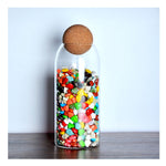 Cork Stopper Borosilicate Glass Jar