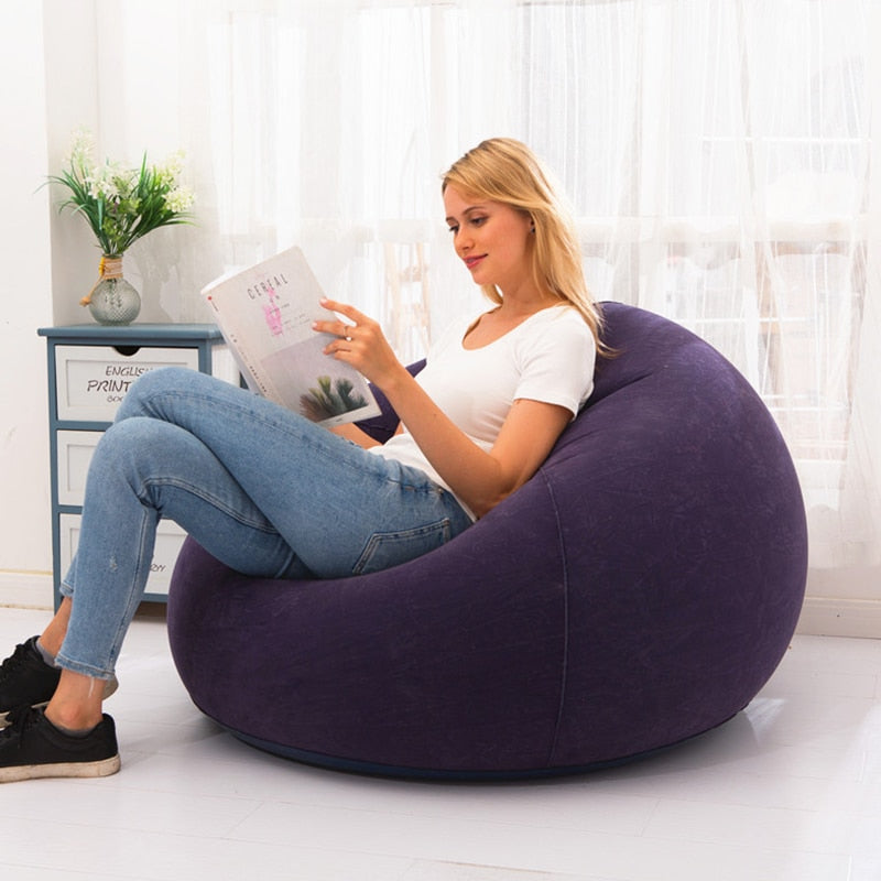 Spherical Flocking Inflatable Chair