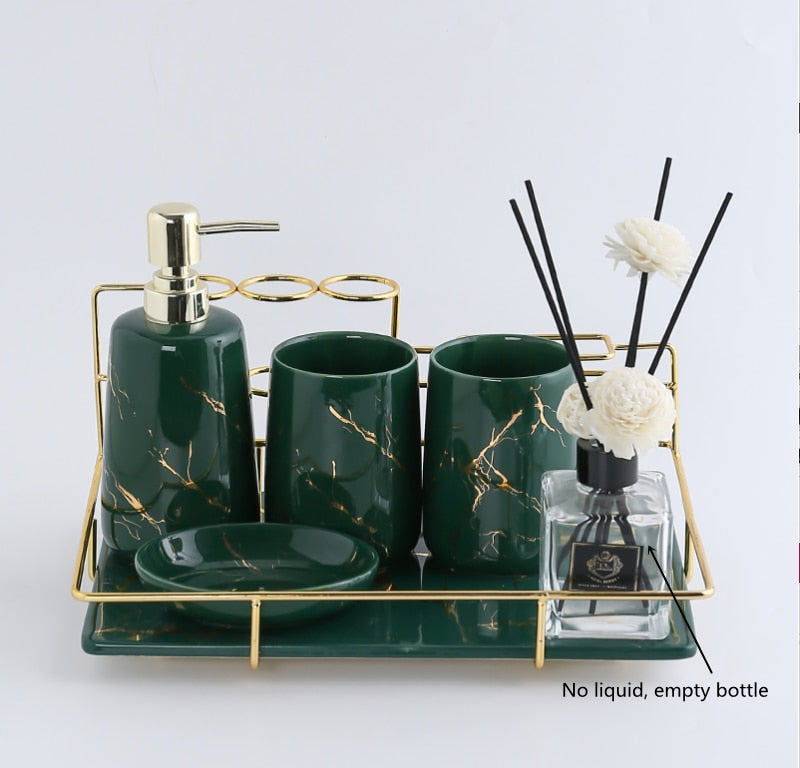 Ceramic Bathroom Kit (set of 6)