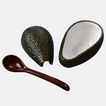 Avocado Ceramic Bowl With Spoon
