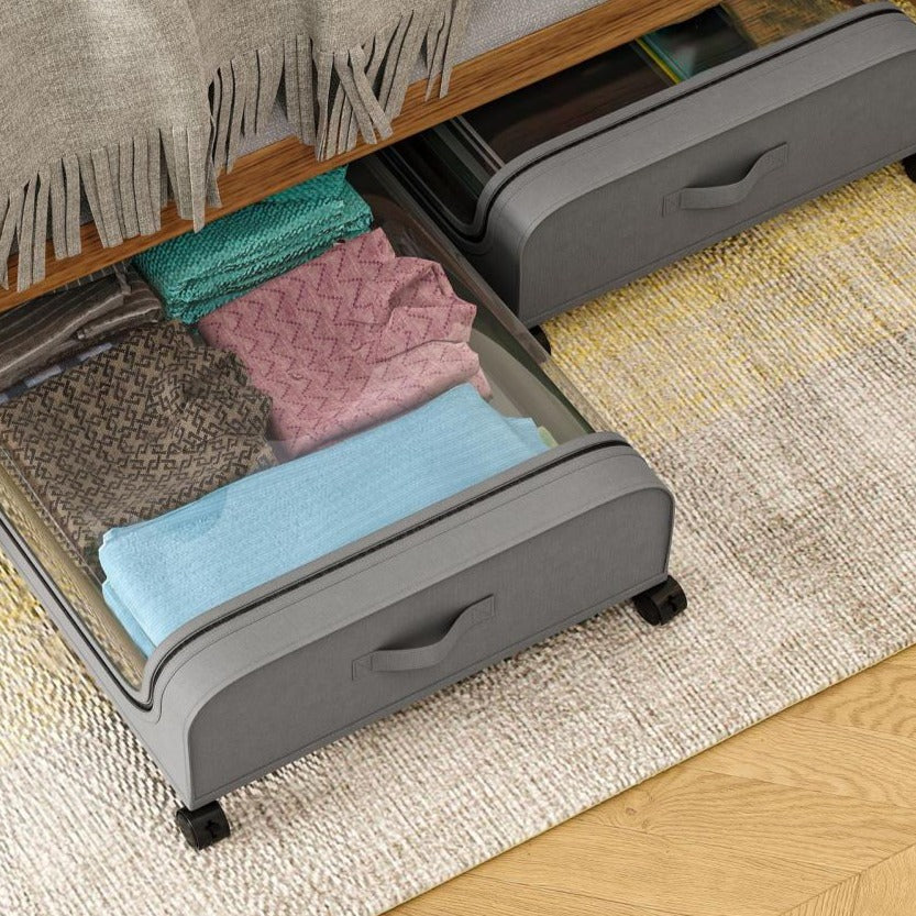 Under-Bed Storage Box with Wheels