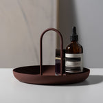 Round Storage Tray with Handle