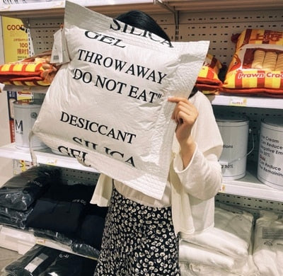 SILICA GEL Throw Pillow