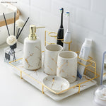 Ceramic Bathroom Kit (set of 6)