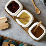 Marbled Ceramic Seasoning Cans