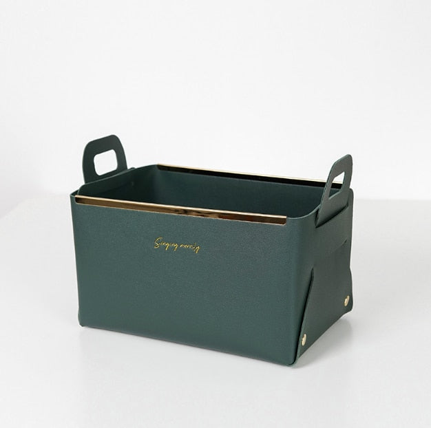 PU Leather Storage Box