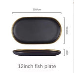 Black Tableware Set